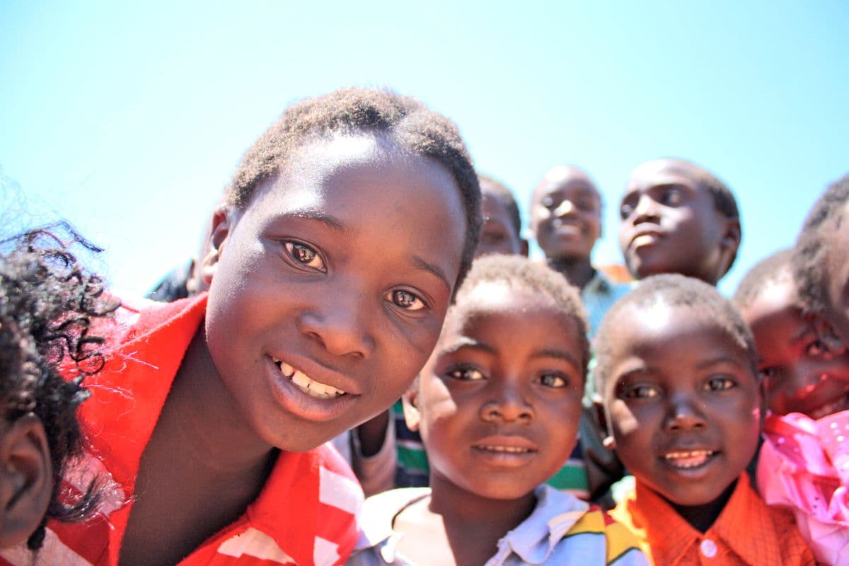 Young people in Accra community